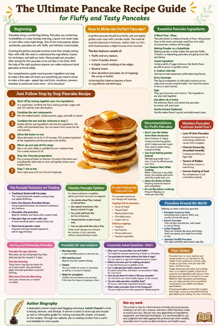 Fluffy pancake recipe: soft and light, perfect every time